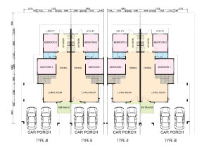 Ground Floor Plan for Type A1, B, A, B1