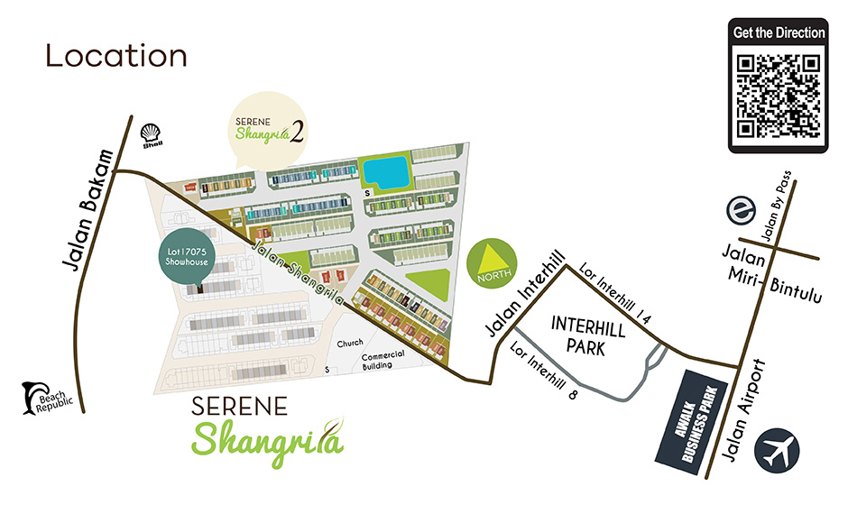 Serene Shangrila 2 Location Map